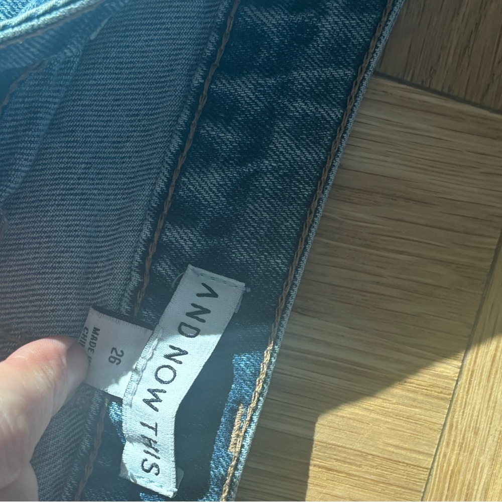 Stylish Blue Straight Leg Women's Jeans - Picture 3 of 4